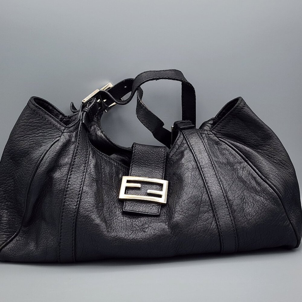 Fendi Black Leather Shoulder Bag